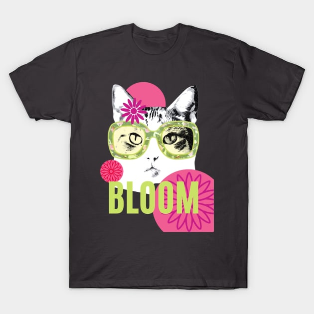 Bloom Cat T-Shirt by BeDazzleMe